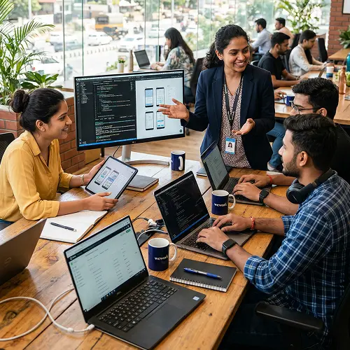 Team working together