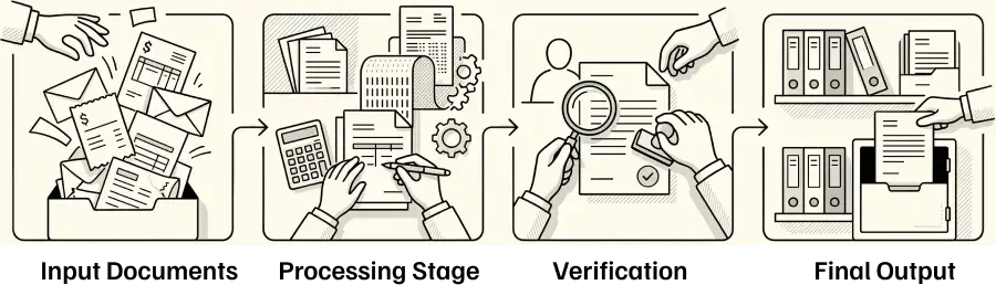 End-to-End Financial Process Management Flow